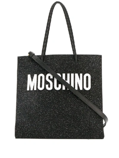Moschino Women's Black Leather Tote