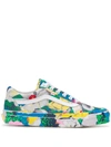 KENZO KENZO WOMEN'S YELLOW FABRIC SNEAKERS,FA52SN601F8739 37