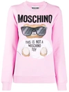 MOSCHINO MOSCHINO WOMEN'S PINK COTTON SWEATSHIRT,V170855271222 38