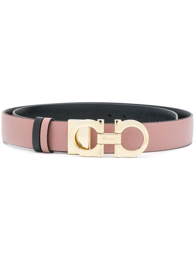 Ferragamo Salvatore  Women's Pink Leather Belt