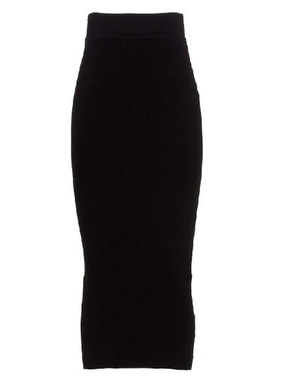 Balmain Pencil Skirt In Black