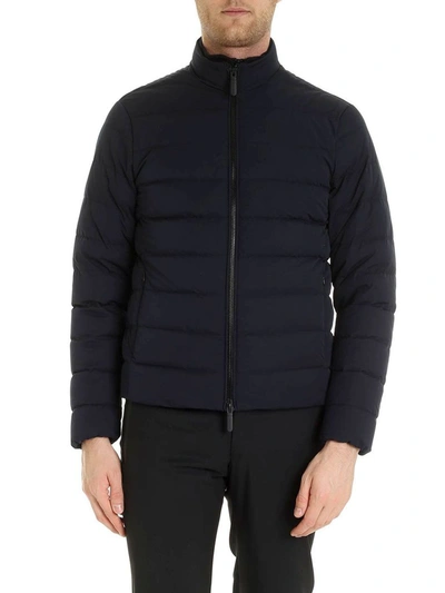 Emporio Armani Official Store Quilted Nylon Down Jacket In Black