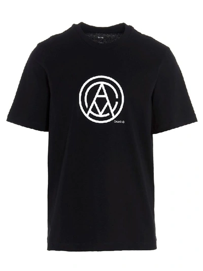 Oamc Logo Print T-shirt In Black