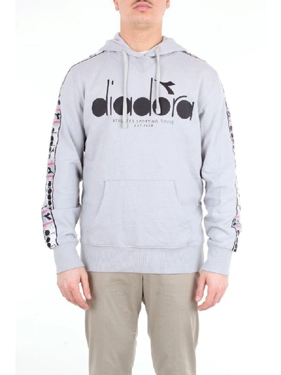 Diadora Men's 175278grey Grey Cotton Sweatshirt
