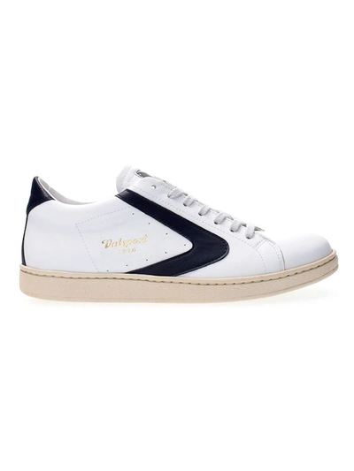 Valsport Tournament Trainer With Leather Details In Bianco/blu