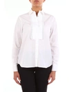 BARBA BARBA WOMEN'S WHITE COTTON SHIRT,19000039WHITE 42