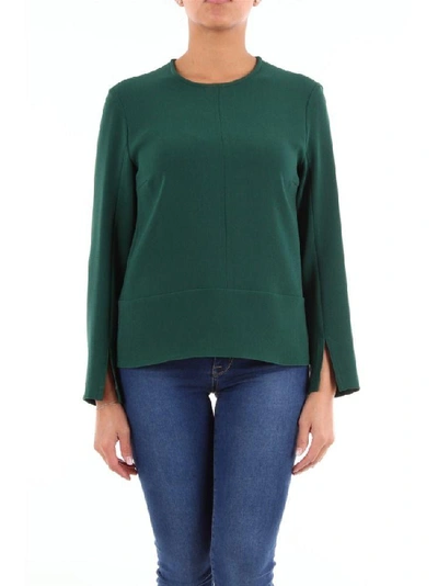 Alberto Biani Bottle Green Blouse With Long Sleeves