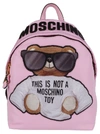 MOSCHINO MOSCHINO WOMEN'S PINK POLYESTER BACKPACK,A763682121222 UNI