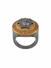 VERSACE VERSACE MEN'S GOLD METAL RING,DG58203DJMTKOTE 19