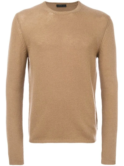 Prada Men's  Beige Cashmere Sweater In Neutrals