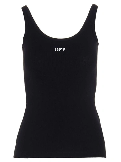 Off-white Women's Owad072e20fab0011001 Black Cotton T-shirt