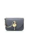 JW ANDERSON J.W. ANDERSON WOMEN'S GREY LEATHER SHOULDER BAG,HB06319D476926 UNI