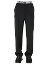 VERSACE VERSACE MEN'S BLACK WOOL PANTS,A86912A230180A1008 48