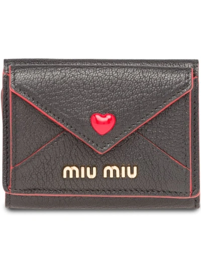 Miu Miu Women's  Black Leather Wallet