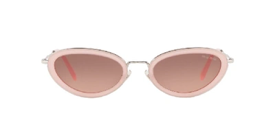 Miu Miu Women's 58us1350a51350a5 Grey Metal Sunglasses