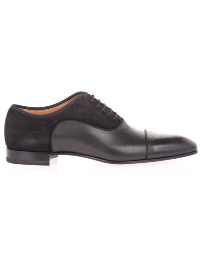 Christian Louboutin Incontrato Greggo Flat Oxford Shoes In Black