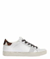 CRIME LONDON CRIME LONDON WOMEN'S WHITE LEATHER SNEAKERS,25617AA3B02 39