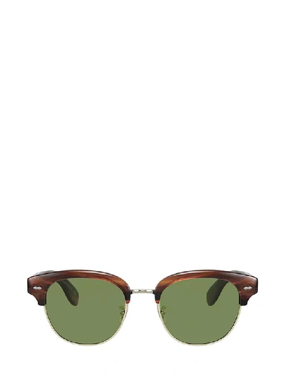 Oliver Peoples Ov5436s Semi Matte Amber Tortoise Sunglasses In Multicolor