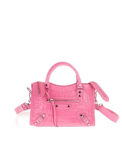 Balenciaga Women's Fuchsia Leather Handbag