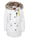 PARAJUMPERS PARAJUMPERS WOMEN'S WHITE POLYESTER COAT,PWJCKMA32P03505 L