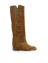 VIA ROMA 15 VIA ROMA 15 WOMEN'S BROWN SUEDE BOOTS,3263BROWN 36