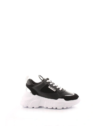 Versace Jeans Women's Black Leather Sneakers