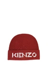 KENZO KENZO WOMEN'S RED WOOL HAT,FA68BU111KEK19 UNI