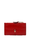 ALEXANDER MCQUEEN ALEXANDER MCQUEEN WOMEN'S RED LEATHER CARD HOLDER,6320371JMFG6050 UNI