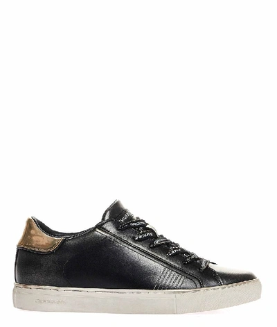 Crime London Low Top Trainer In Black