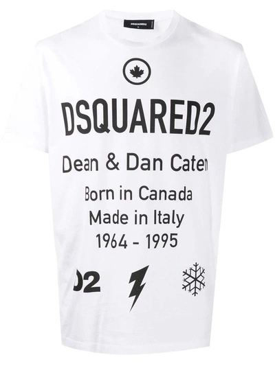 Dsquared2 White Cotton T-shirt