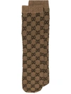 GUCCI GUCCI WOMEN'S BROWN POLYESTER SOCKS,6019383GE759764 M