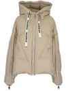 KHRISJOY KHRISJOY WOMEN'S BEIGE POLYESTER DOWN JACKET,AFPW001NYSND194 1