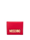 MOSCHINO MOSCHINO WOMEN'S RED LEATHER WALLET,A811380030112 UNI