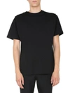 Moschino Logo Patch Cotton T-shirt In Black In Black