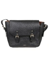 AVENUE 67 AVENUE 67 WOMEN'S BLACK LEATHER MESSENGER BAG,AL111A0021001 UNI