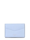GIVENCHY GIVENCHY WOMEN'S LIGHT BLUE LEATHER CARD HOLDER,BB608YB0CC496 UNI