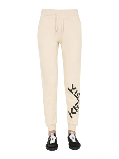 Kenzo Jogginghose Mit Logo-print In Neutrals