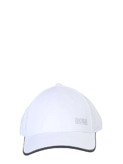 Hugo Boss White Cotton Hat