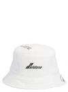 WE11 DONE WE11DONE WOMEN'S WHITE COTTON HAT,WDAH620079UWH UNI