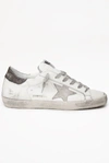 GOLDEN GOOSE Superstar Leather Upper Suede Star Lurex Heel,5472206979229