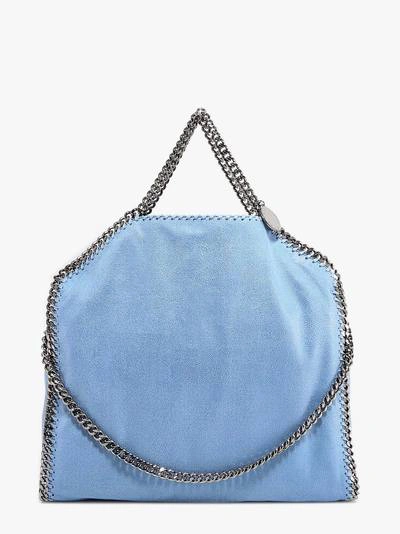 Stella Mccartney Falabella Light Blue Faux Leather Handbag In Blue