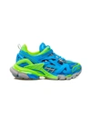 Balenciaga Blue & Green Track 2 Sneakers In Multicolor