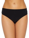 Robin Piccone Ava High Waist Bikini Bottoms In Black