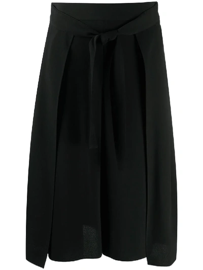See By Chloé Belted Culotte Trousers In Black
