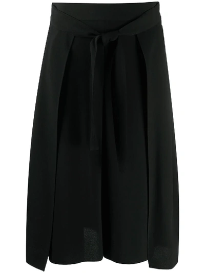 See By Chloé Belted Culotte Pants In Black