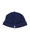 Polo Ralph Lauren Logo Embroidered Beanie Hat In Blue