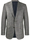 ERMENEGILDO ZEGNA PLAID BLAZER JACKET