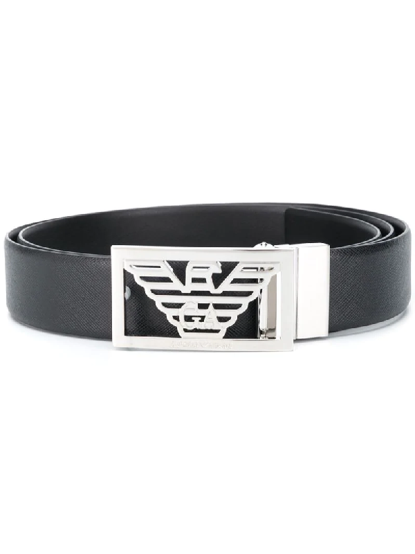 emporio armani logo belt