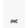 Shaun Leane Rhodium-plated Silver Rose Thorn Wide Band Ring