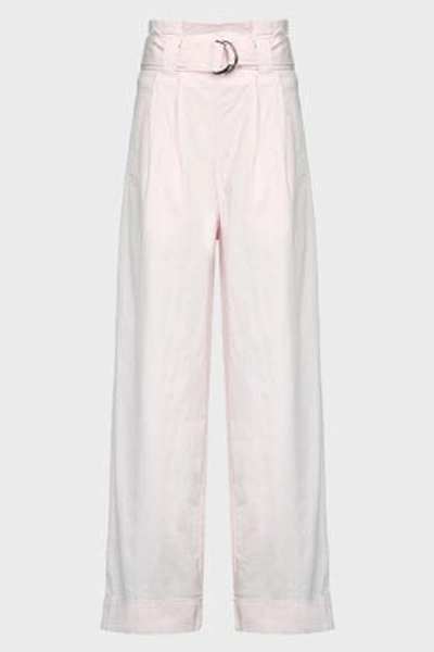 Ganni Ripstop Chino Trousers In Pink
